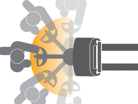 中位安裝的手柄 中位安裝的手柄